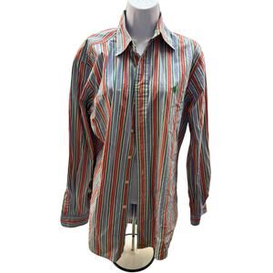 Polo Ralph Lauren Classic Fit Size M Men Button Down Dress Shirt Stripes